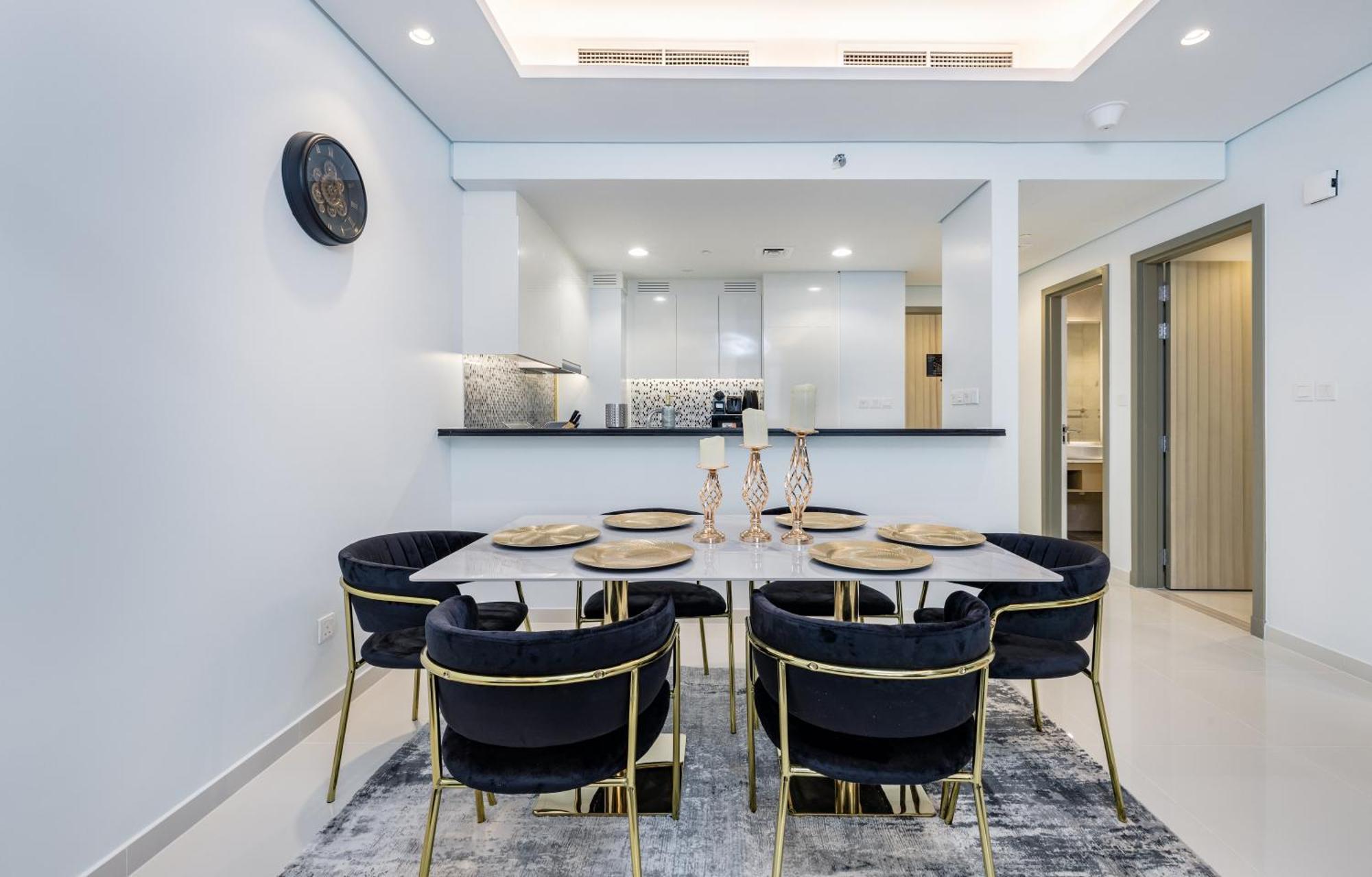 דירות דובאי Aliving Luxe 2Br With Burj Khalifa View Infinity Pool Midtown-4704 מראה חיצוני תמונה