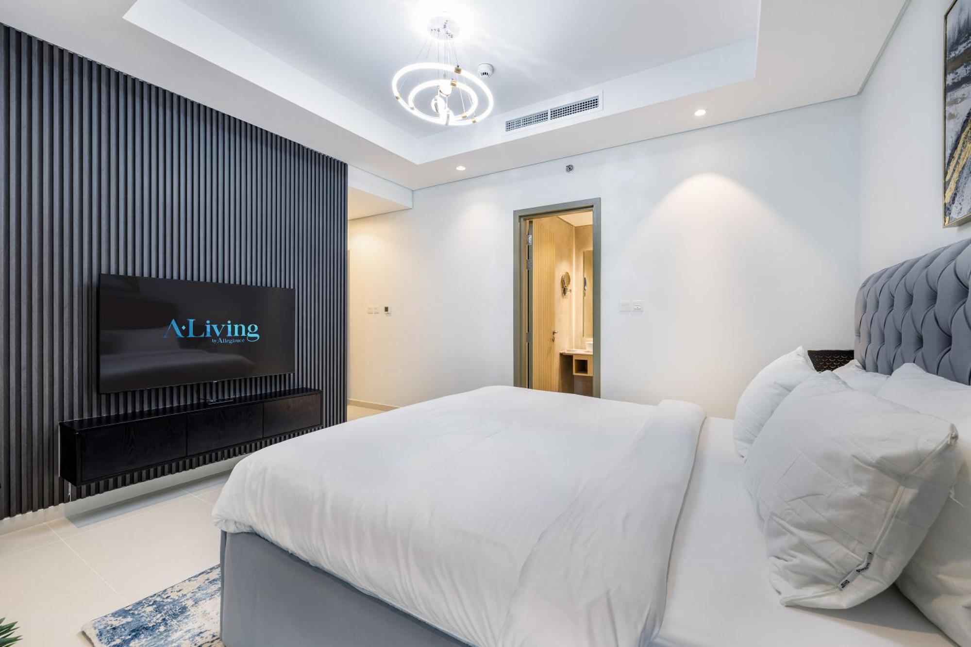 דירות דובאי Aliving Luxe 2Br With Burj Khalifa View Infinity Pool Midtown-4704 מראה חיצוני תמונה