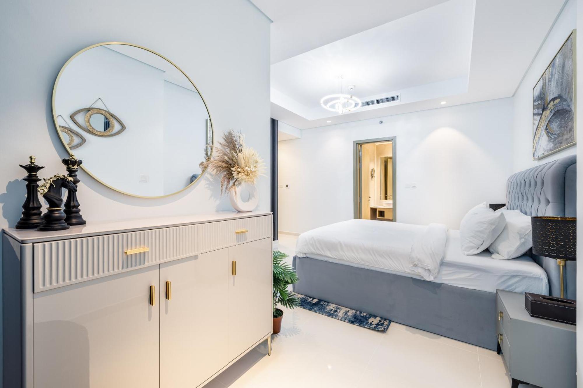 דירות דובאי Aliving Luxe 2Br With Burj Khalifa View Infinity Pool Midtown-4704 מראה חיצוני תמונה
